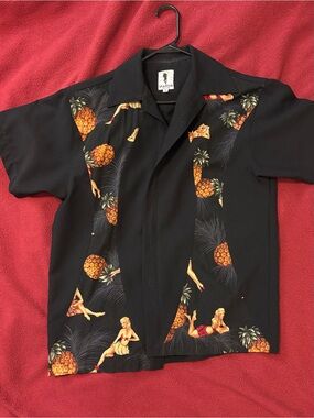 Spanish Harlem Pineapple-Print Retro 50s Shirt